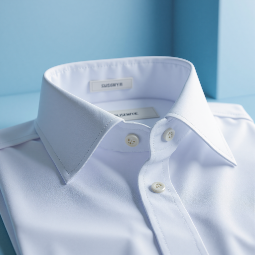 四十岁左右中年男性头像,穿白色衬衫,蓝色背景,正面微笑,明亮自然光